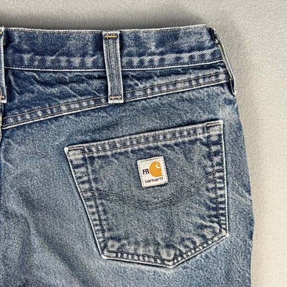 Carhartt Flame Resistant Relaxed Fit Jeans‎ 34x30 FRB004 Work Construction Denim - Picture 3 of 16
